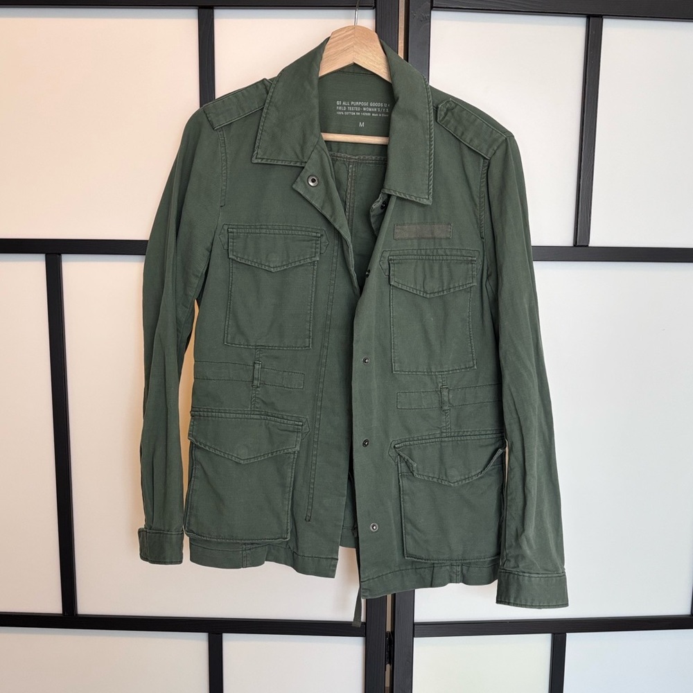 Anthropologie G1 All Purpose Goods Jane Utility Field Jacket Army Size Medium